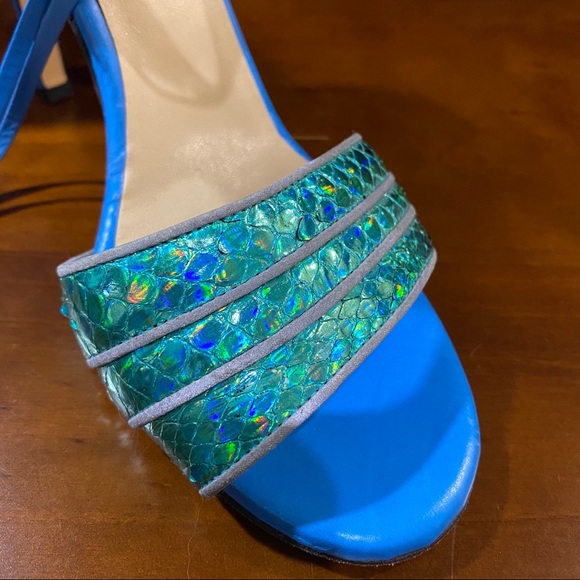 HP!🎉NWOT Chrissie Morris Genuine Stingray Heels sz 40 - Picture 5 of 10